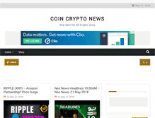 Tablet Screenshot of coincryptonews.com